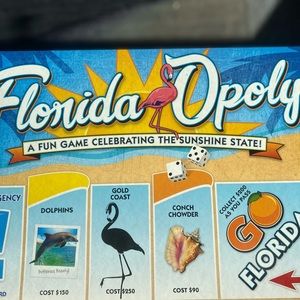 ⭐️Late for the Sky⭐️FloridaOpoly version of Monopoly celebrating-Sunshine State